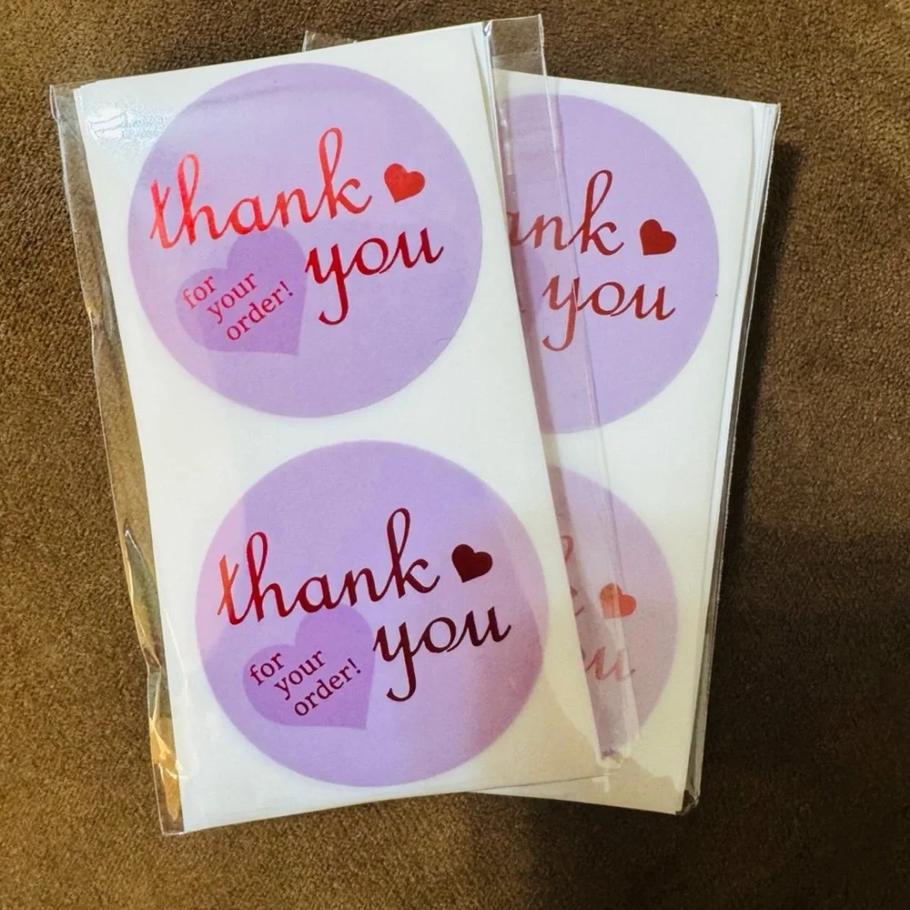 40 Thank You Stickers